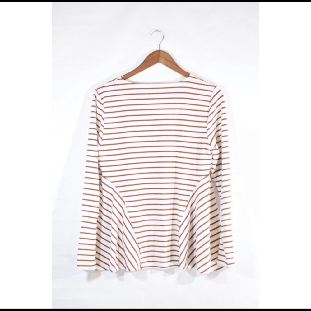 PEPLUM STRIPED TOP - Picture 3 of 6